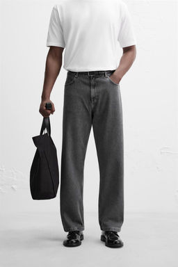 RELAXED STRAIGHT-LEG JEANS - Zara фото 2