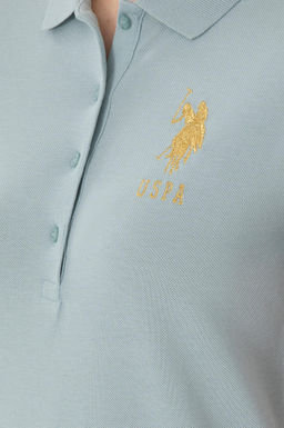 Kad_n Su Ye_ili Basic Polo Yaka Ti__rt - U.s. polo assn фото 7