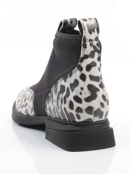 01-B44B-81H WHITE/LEOPARD Ботинки демисезонные женские (натуральная кожа, текстиль, байка) - Фабричный китай фото 7