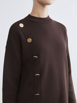 Bisiklet Yaka Kad?n Triko Tunik