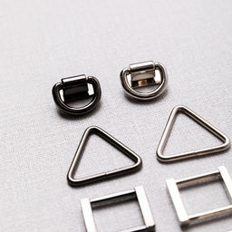 Фурнитура сумочная металл Gamma GH 13/17 Ручкодержатель 27 х 24 мм 5 шт. №06 под черный никель