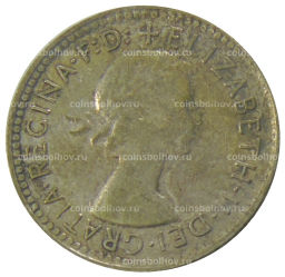 Монета 6 пенсов 1960 года Австралия