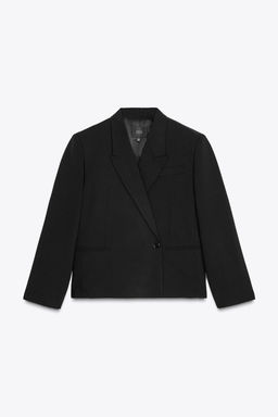 CROPPED DOUBLE-BREASTED BLAZER - Zara фото 3