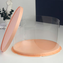 Коробка под торт Розовая, 30 30 18 см - Дарите счастье фото 2