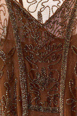 LIMITED EDITION BEADED GEORGETTE DRESS - Zara фото 6