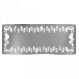 Салфетка декоративная Солнце 30х90см ПВХ, серебро (Китай)