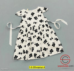 Платье летнее детское с принтом