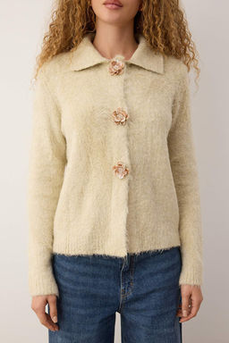 Tas Gul Dugme Detayl? Buklet Iplikli Triko H?rka TWOAW26HI00109