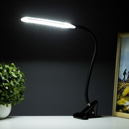 Светильник настольный на прищепке «Офисный черный» 24LED USB 11×7.5×60.5 см
