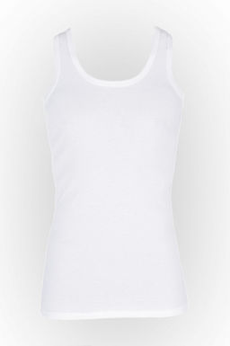 Майка мужская белая  "ИДЕАЛ Рибана " Цвет:белый