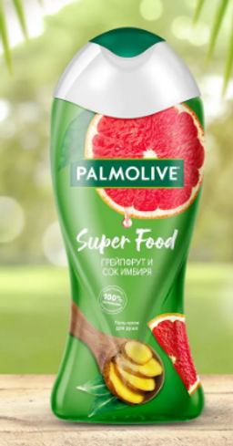 ПАЛМОЛИВ гель д/душа 250мл Super Food Грейпфрут и Сок Имбиря
