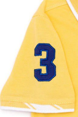 Светло-желтая футболка с воротником-поло для мальчиков - U.s. polo assn фото 4