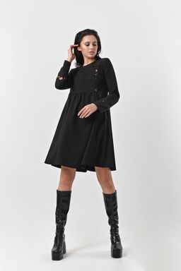 Платье повседневное свободное с длинным рукавом - Fly фото 5