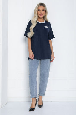 Футболка Ника (синяя) Б12452-7