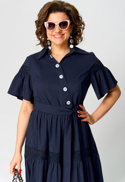 Платье EVA GRANT 7181Е темно-синий