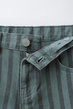 STRIPED WIDE-LEG JEANS - Zara фото 3