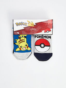 Pokemon Desenli Erkek ?ocuk Patik ?orap 5li