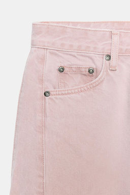 JEANS ZW COLLECTION ANKLE RELAXED TIRO MEDIO / Rosa - Zara фото 7