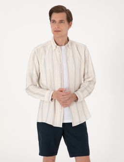 Lacivert Regular Fit Uzun Kollu G_mlek - Pierre cardin фото 4