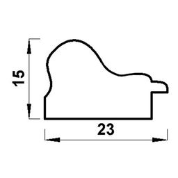 Рамка Gamma ПРК-21 21 х 30 см пластик. с оргстеклом белый