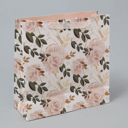 Цена за 2 шт. Пакет подарочный ламинированный квадратный, упаковка, Beautiful, 30?30?12 см