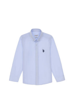 Erkek _ocuk A__k Mavi Uzun Kollu Basic G_mlek Sepette S_rpriz _ndirim - U.s. polo assn фото 2