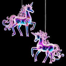 Цена за 1 шт. Украшение ErichKrause Decor Единорог розовый перламутр 10см