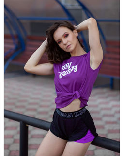 Шорты Double фиолет