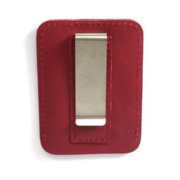 Обложка пропуск/карточка/проездной Croco-фк-1009 металл клипса д/денег, натуральная кожа бордо берамо (91) 255801  фото 2