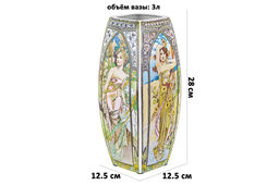 Ваза 3 л 12,5*12,5*28 см Времена суток квадрат, NEW BONE CHINA - Elan gallery фото 2