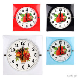 Часы настенные 17 см / 381-41 /уп 90/ микс