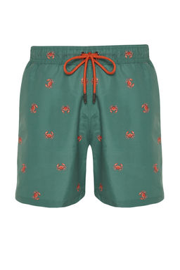 TRENDYOL MAN Lacivert Standart Fit Yengec Desenli Deniz Sortu TMNSS24DS00006 - Trendyolmilla фото 9