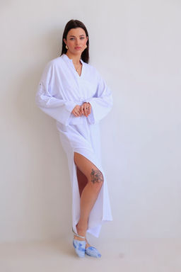 Martichelli Платье на кулиске белое  фото 7