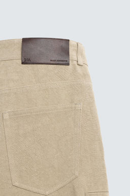 PANTAL?N BALLON FIT 100% LINO LIMITED EDITION / Tostado - Zara фото 10