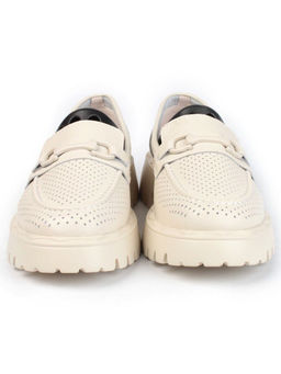 03-PDD179-2 BEIGE Лоферы женские (натуральная кожа)