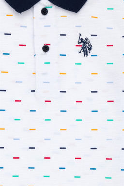 Белая футболка с воротником-поло для мальчика Неожиданная скидка в корзине - U.s. polo assn фото 4