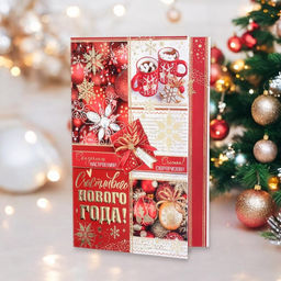 Цена за 10 шт. Открытка «Счастливого Нового Года!» конгрев, тиснение, 12.5 х 19 см