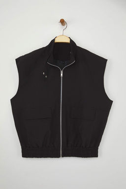 Siyah Oversize Kal?p Ince YelekTWOAW26YE00022 - Trendyolmilla фото 2