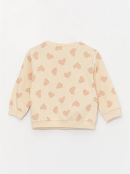 Bisiklet Yaka Uzun Kollu Bask?l? K?z Bebek Sweatshirt ve Tayt 2li Tak?m - Waikiki фото 3