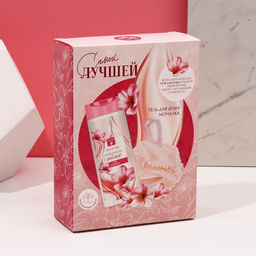 Гель для душа 250 мл и мочалка Самой лучшей, подарочный набор косметики, ЧИСТОЕ СЧАТЬЕ - Чистое счастье фото 7