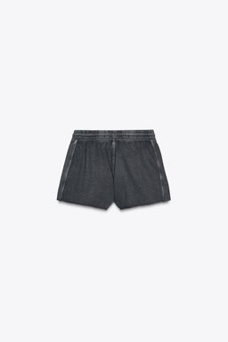 FADED-EFFECT FLEECE SHORTS - Zara фото 24