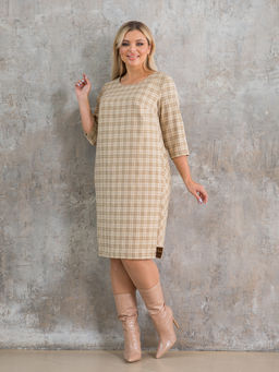 Платье 1356 голубая клетка - Novita фото 8