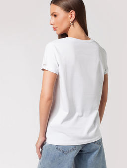 VILATTE / Футболка из премиального хлопка с фотопринтом  фото 4