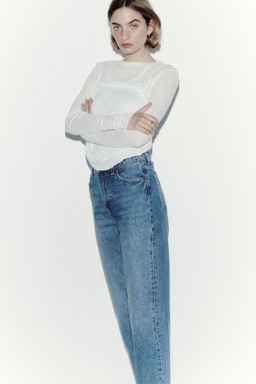 Mom Slim Fit High Waist Ankle Jeans - H&m фото 12