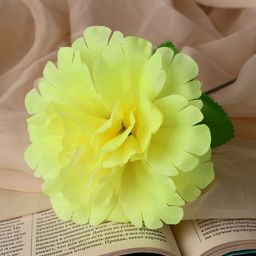 Цена за 10 шт. Цветы искусственные «Глоксиния соната», h=20 см, d=11 см, жёлтые МИКС