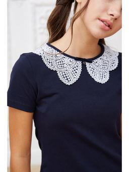 Блузка темно-синий 181230510б - Nota bene фото 12