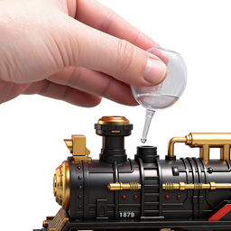 Железная дорога "Поезд и пути-1" (свет, распылитель) в коробке