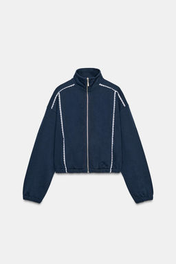 LACE DETAIL VOLUME SWEATSHIRT - Zara фото 5