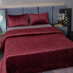 Велюровое покрывало ромб OVF033 160*220 50-70 1 шт