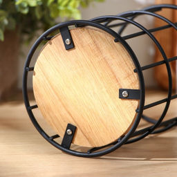 Сушилка для столовых приборов Доляна «Эстетика», 11.2×11.2×16.5 см, чёрная